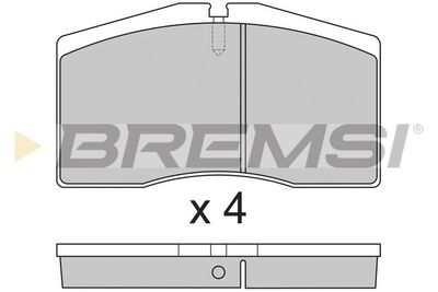 BP2766 BREMSI Комплект тормозных колодок, дисковый тормоз