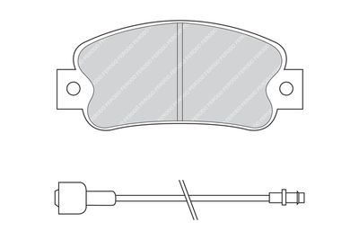 FDB235 FERODO Комплект тормозных колодок, дисковый тормоз