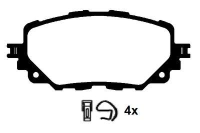 RA11440 RAICAM Комплект тормозных колодок, дисковый тормоз