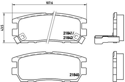 P54018 BREMBO Комплект тормозных колодок, дисковый тормоз