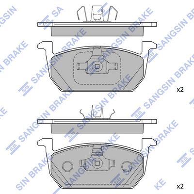 SP4496 Hi-Q Комплект тормозных колодок, дисковый тормоз