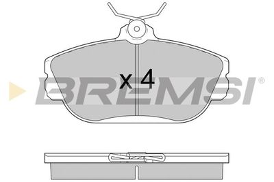 BP2783 BREMSI Комплект тормозных колодок, дисковый тормоз