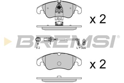 BP3515 BREMSI Комплект тормозных колодок, дисковый тормоз