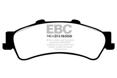 DP61630 EBC Brakes Комплект тормозных колодок, дисковый тормоз