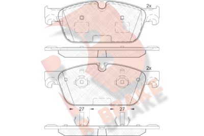 RB2105 R BRAKE Комплект тормозных колодок, дисковый тормоз