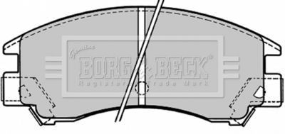 BBP1148 BORG & BECK Комплект тормозных колодок, дисковый тормоз