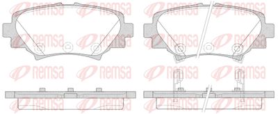 157002 REMSA Комплект тормозных колодок, дисковый тормоз