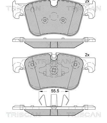 811028063 TRISCAN Комплект тормозных колодок, дисковый тормоз