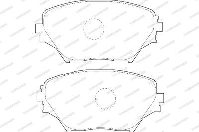 WBP23585A WAGNER Комплект тормозных колодок, дисковый тормоз