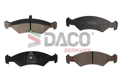 322504 DACO Germany Комплект тормозных колодок, дисковый тормоз