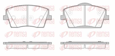 182300 REMSA Комплект тормозных колодок, дисковый тормоз