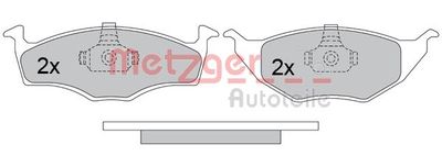 1170498 METZGER Комплект тормозных колодок, дисковый тормоз