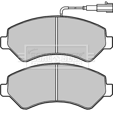 BBP2394 BORG & BECK Комплект тормозных колодок, дисковый тормоз