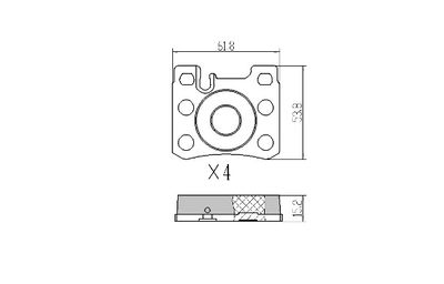 FBP0927 FREMAX Комплект тормозных колодок, дисковый тормоз