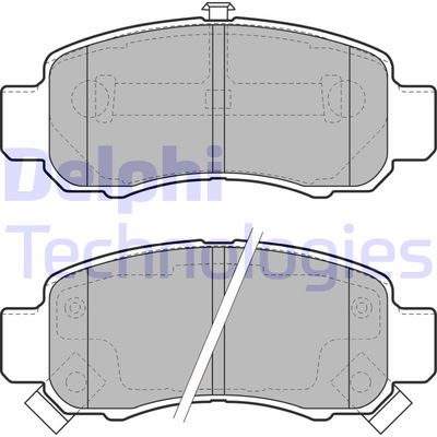 LP1973 DELPHI Комплект тормозных колодок, дисковый тормоз