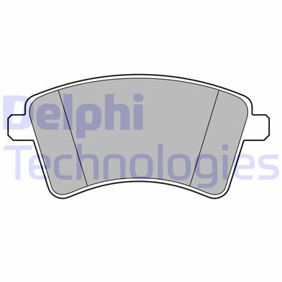 LP3715 DELPHI Комплект тормозных колодок, дисковый тормоз