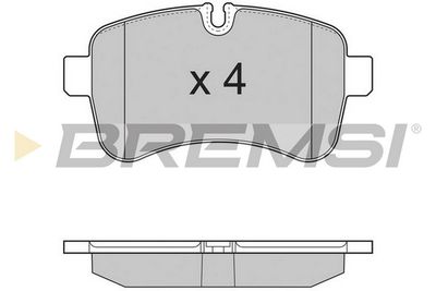 BP3315TR BREMSI Комплект тормозных колодок, дисковый тормоз