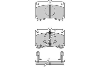 120327 E.T.F. Комплект тормозных колодок, дисковый тормоз