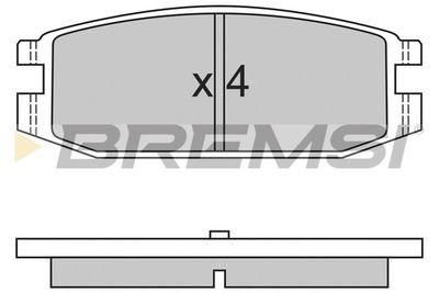 BP2331 BREMSI Комплект тормозных колодок, дисковый тормоз