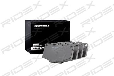 402B0671 RIDEX Комплект тормозных колодок, дисковый тормоз
