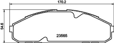 8DB355027671 HELLA PAGID Комплект тормозных колодок, дисковый тормоз