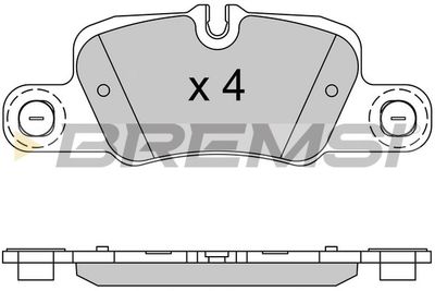 BP3519 BREMSI Комплект тормозных колодок, дисковый тормоз