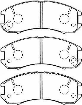 E1N035 AISIN Комплект тормозных колодок, дисковый тормоз