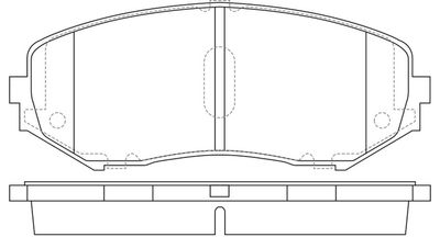 FP1188 FIT Комплект тормозных колодок, дисковый тормоз