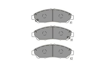KBP2071 KAVO PARTS Комплект тормозных колодок, дисковый тормоз