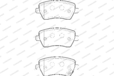 WBP23973B WAGNER Комплект тормозных колодок, дисковый тормоз