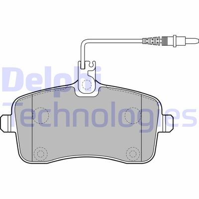 LP2282 DELPHI Комплект тормозных колодок, дисковый тормоз
