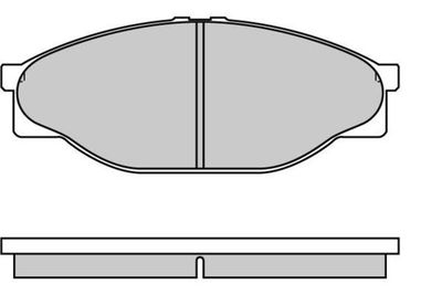 120633 E.T.F. Комплект тормозных колодок, дисковый тормоз