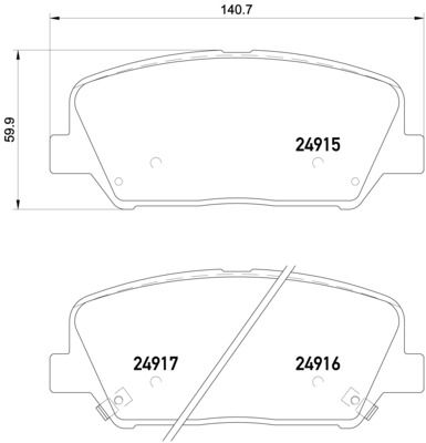 P30065X BREMBO Комплект тормозных колодок, дисковый тормоз