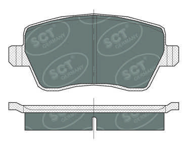 SP383PR SCT - MANNOL Комплект тормозных колодок, дисковый тормоз