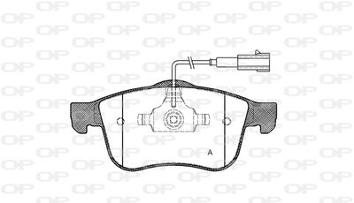 BPA118302 OPEN PARTS Комплект тормозных колодок, дисковый тормоз