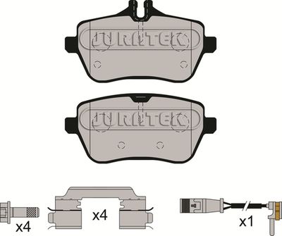 JCP8234 JURATEK Комплект тормозных колодок, дисковый тормоз
