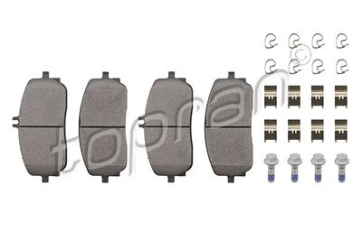 624513 TOPRAN Комплект тормозных колодок, дисковый тормоз