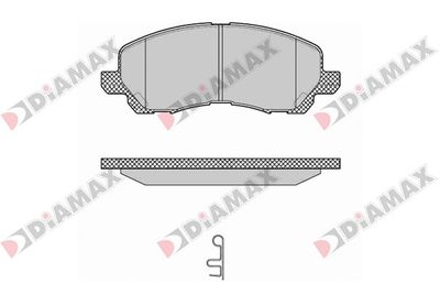 N09700 DIAMAX Комплект тормозных колодок, дисковый тормоз