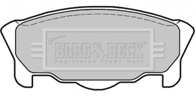BBP1431 BORG & BECK Комплект тормозных колодок, дисковый тормоз