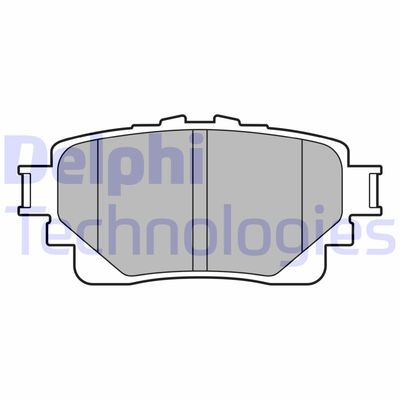 LP3599 DELPHI Комплект тормозных колодок, дисковый тормоз