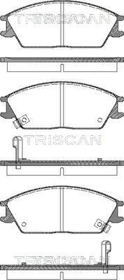 811043182 TRISCAN Комплект тормозных колодок, дисковый тормоз