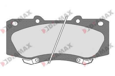 N09594 DIAMAX Комплект тормозных колодок, дисковый тормоз