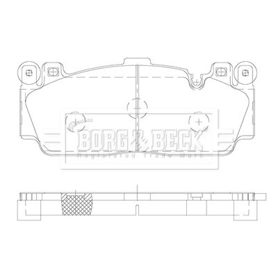 BBP2473 BORG & BECK Комплект тормозных колодок, дисковый тормоз
