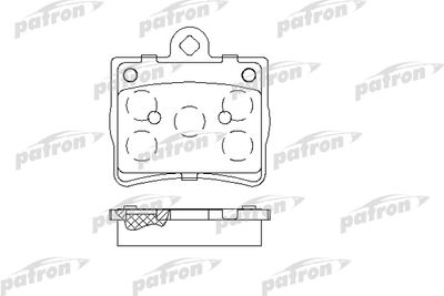PBP1310 PATRON Комплект тормозных колодок, дисковый тормоз