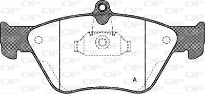 BPA046800 OPEN PARTS Комплект тормозных колодок, дисковый тормоз
