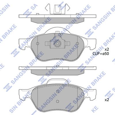 SP1840 Hi-Q Комплект тормозных колодок, дисковый тормоз