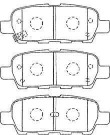 B2N064 AISIN Комплект тормозных колодок, дисковый тормоз