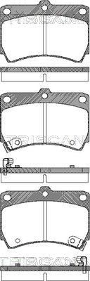 811050965 TRISCAN Комплект тормозных колодок, дисковый тормоз