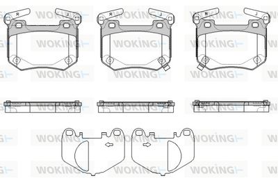 P1949302 WOKING Комплект тормозных колодок, дисковый тормоз