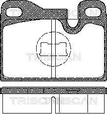 811029158 TRISCAN Комплект тормозных колодок, дисковый тормоз
